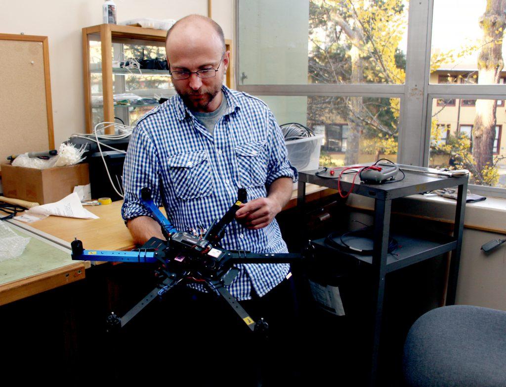 SF State geographers use hexacopter to study California landscapes