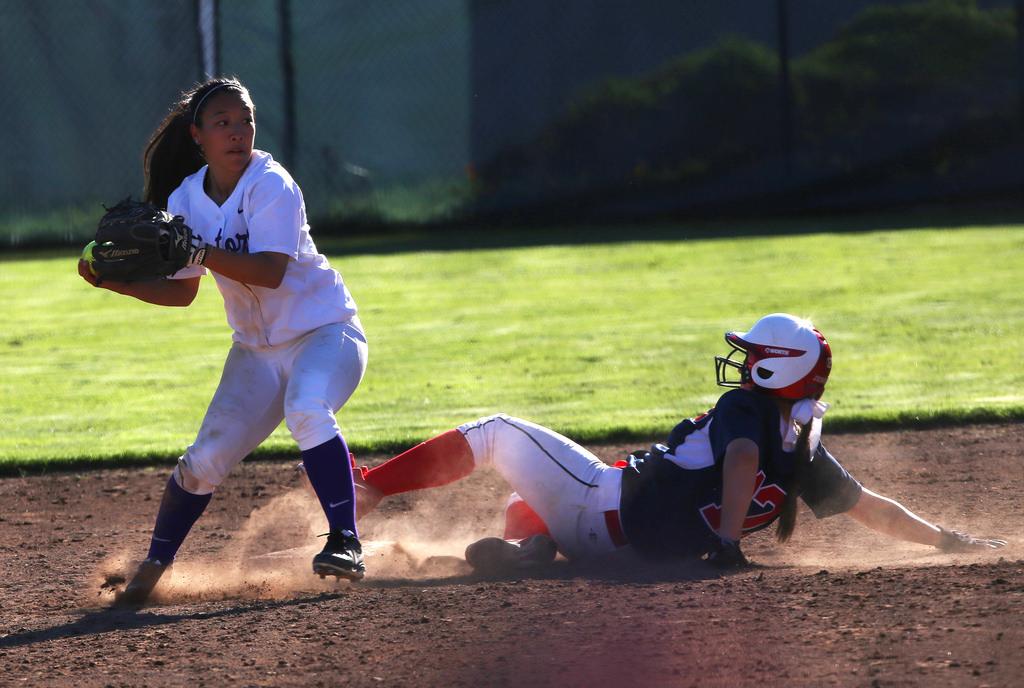 SF State's Kelsey Murakami throws the ball to first base against Dixie State Tuesday, March 11 at SF State's softball field. SF State lost 1-4. Photo by Rachel Aston / Xpress