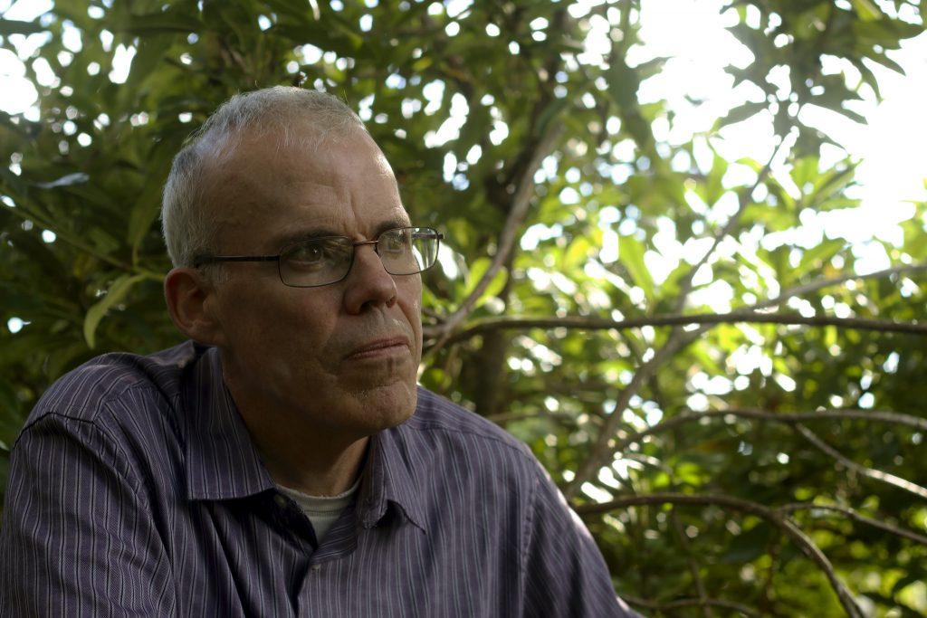 Bill+McKibben%2C+author+and+environmentalist%2C+poses+for+a+photo+after+his+lecture+on+Updates+From+the+Front+Lines+of+the+Climate+Fight+at+McKenna+Theatre+Thursday%2C+Oct.+16%2C+2014.