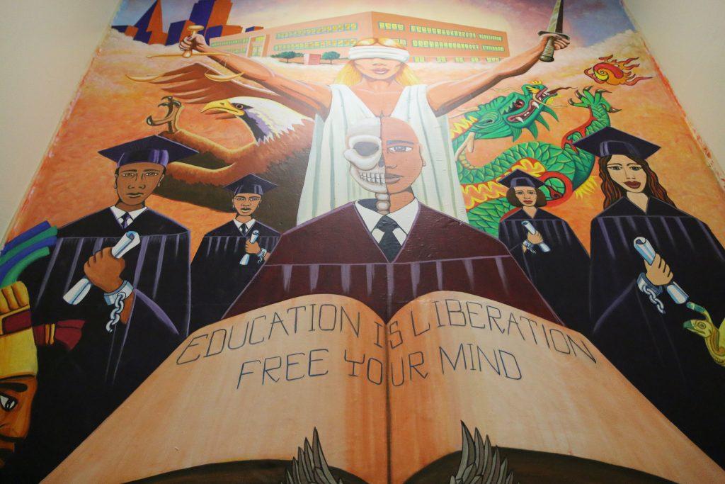 Carlos Gonzalez's mural can be found at the Juvenile Justice Center in San Francisco. (Marlene Sanchez / Xpress)