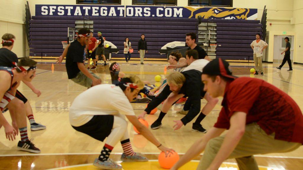 Students gear up for Halloween dodgeball