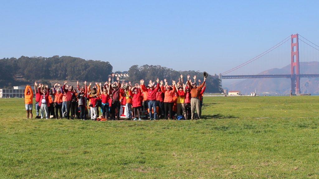 SF State’s Recreation, Parks and Tourism department celebrated the National Park Service’s 100th birthday at Crissy Field, Golden Gate National Recreation Nov. 14, 2015. (Screenshot by Lulu Orozco)