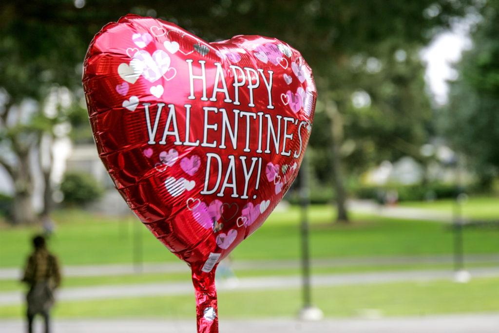 San Francisco State shows some Valentines Day spirit with balloons on Wednesday, February 14. (Photos: Adelyna Tirado)