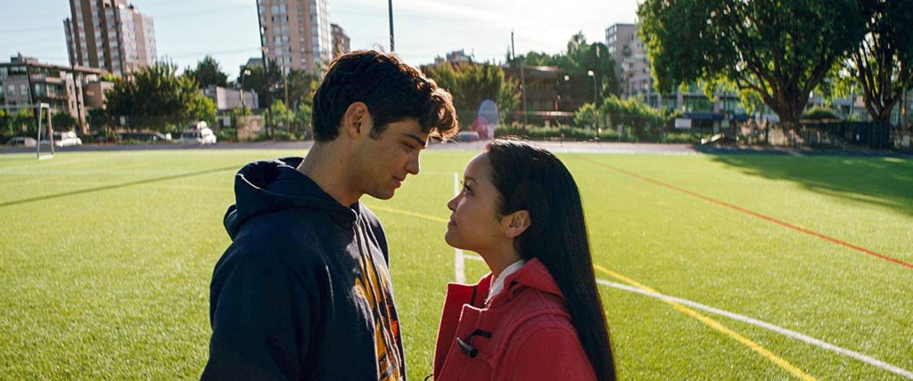 Noah Centineo and Lana Condor in To All the Boys Ive Loved Before (2018). Credit: Netflix