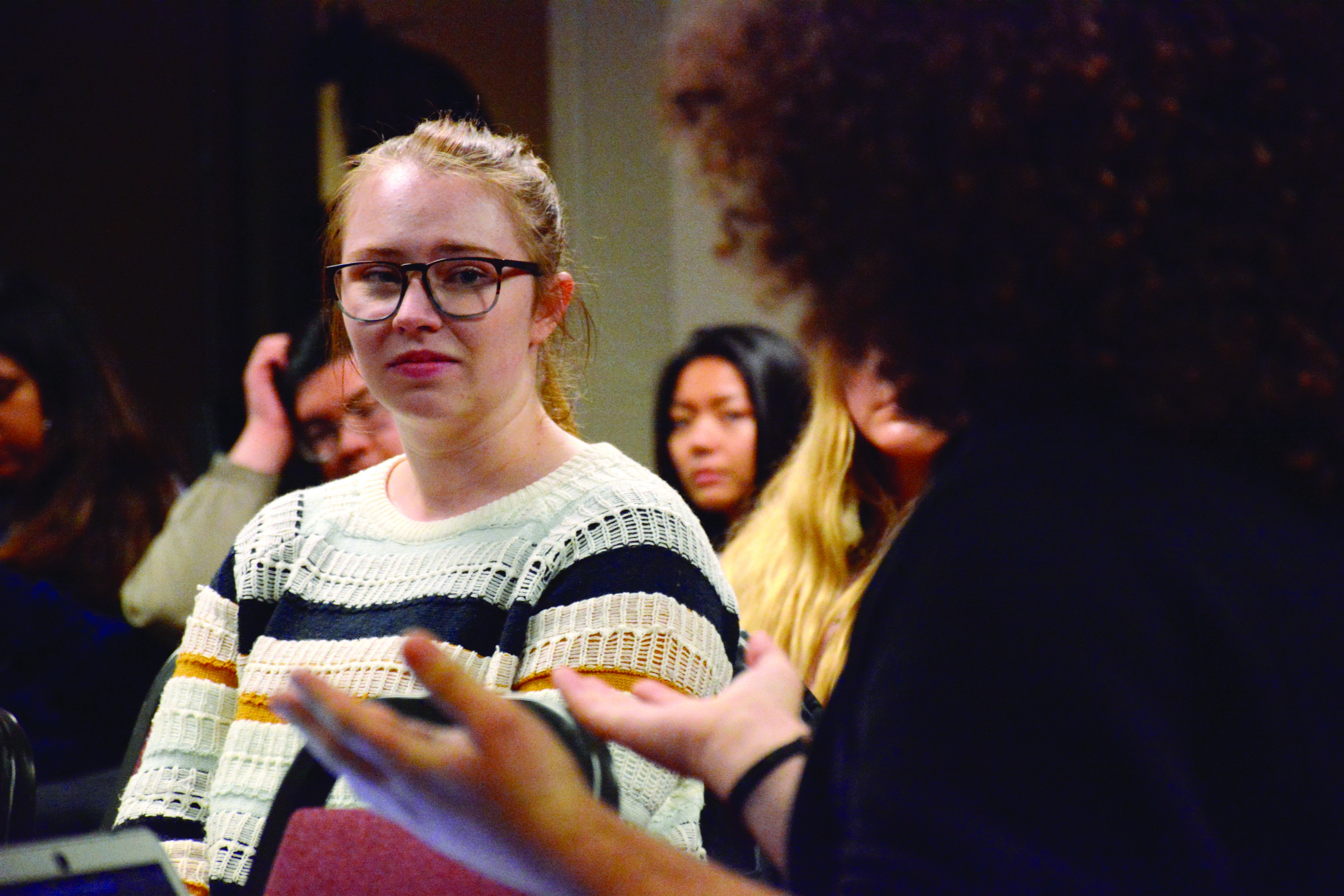The RHA held a Town Hall event on Tuesday, Feb. 26 to discuss safety on campus, as well issues with the SF State alert system following a shooting in near by Park Merced. (Tristen Rowean/Golden Gate Xpress)
