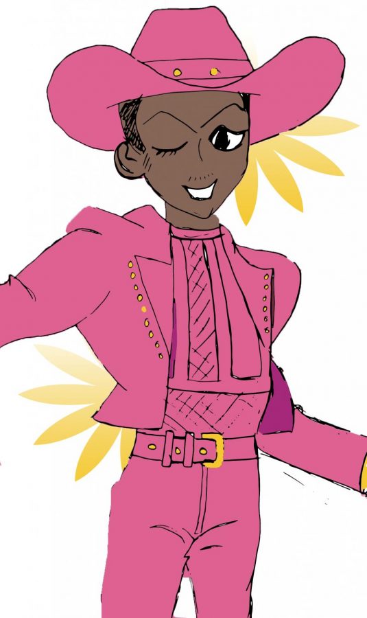 Illustration of Lil Nas X (Smit Parekh and Siobhan Eagen / Golden Gate Xpress)