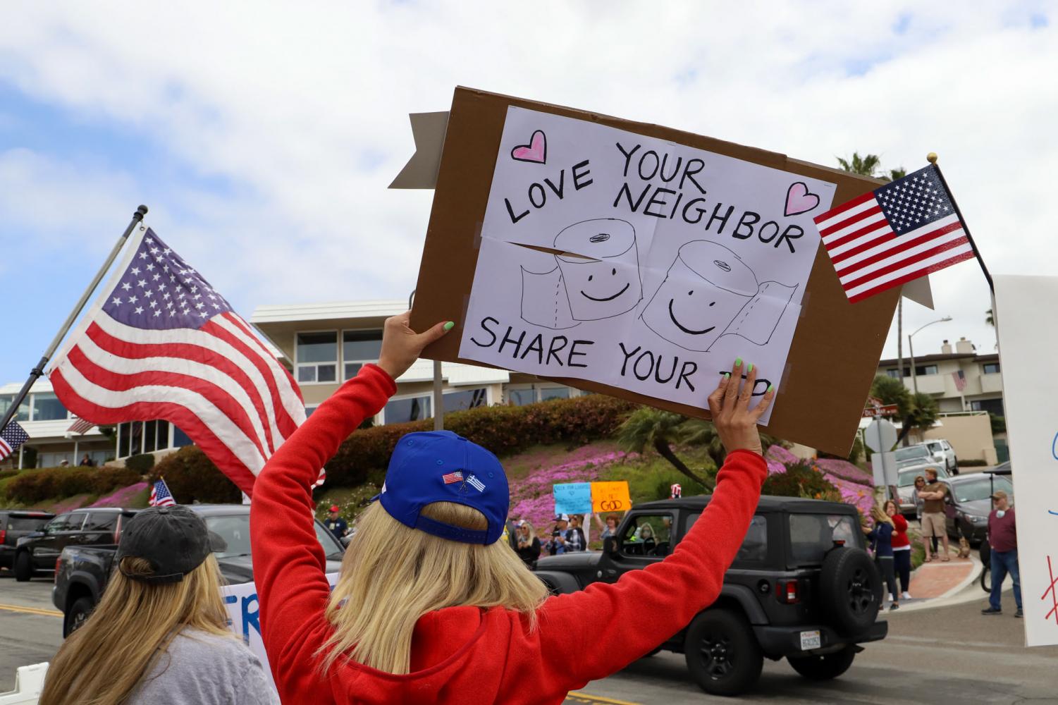 Photo+of+the+Day%3A+Orange+County+residents+gather+to+protest+stay-at-home+order
