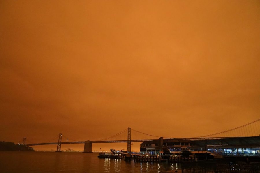 Bay area residents woke up to red orange skies from the ongoing wildfires around the state. (Golden Gate Xpress / San Francisco, CA., Sept. 9, 2020)