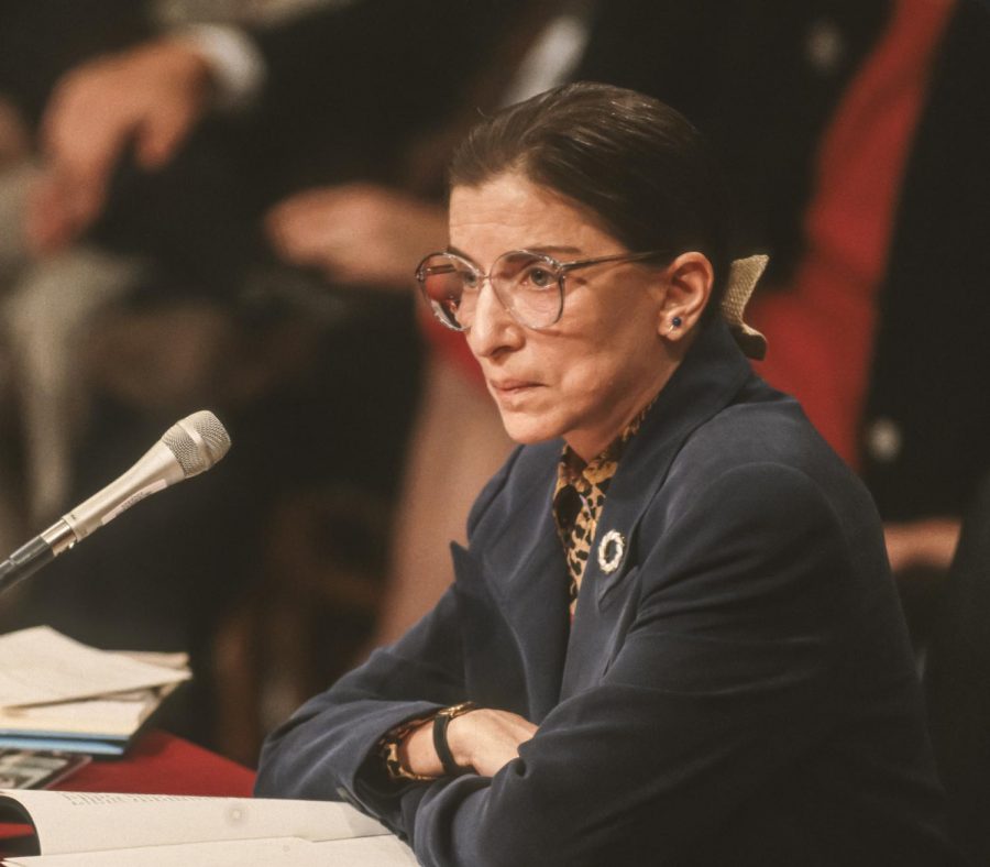 WASHINGTON, DC, USA -Ruth Bader Ginsburg, during confirmation hearings, U. S. Supreme Court. 7/21/1993 (Rob Crandall / Shutterstock.com)