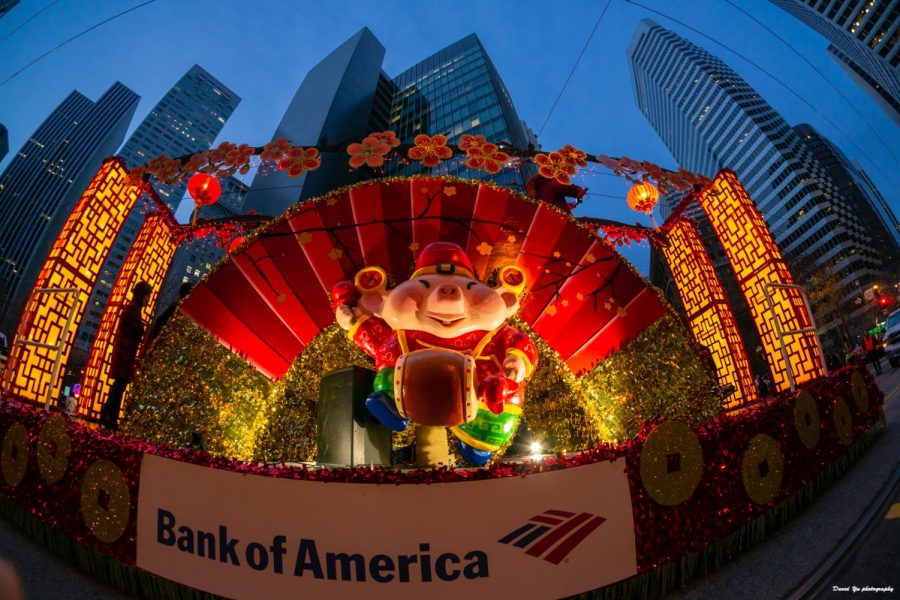 A float from the Chinese New Year parade from 2019. San Franciscos Chinese Chamber of Commerce announced its decision to hold festivities through a livestream in October. (David Yu / Creative Commons)