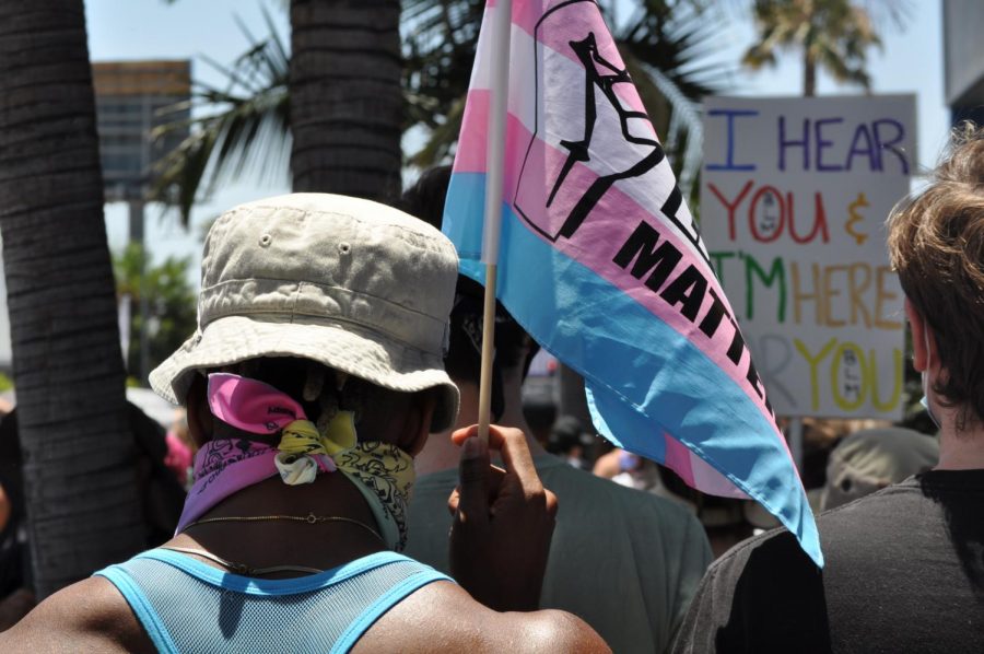 Participants at the June 2020 All Black Lives Matter march in Los Angeles called for the need for racial justice, emphasizing this need for Black, transgender individuals. (Chris Ramirez / Golden Gate Xpress)