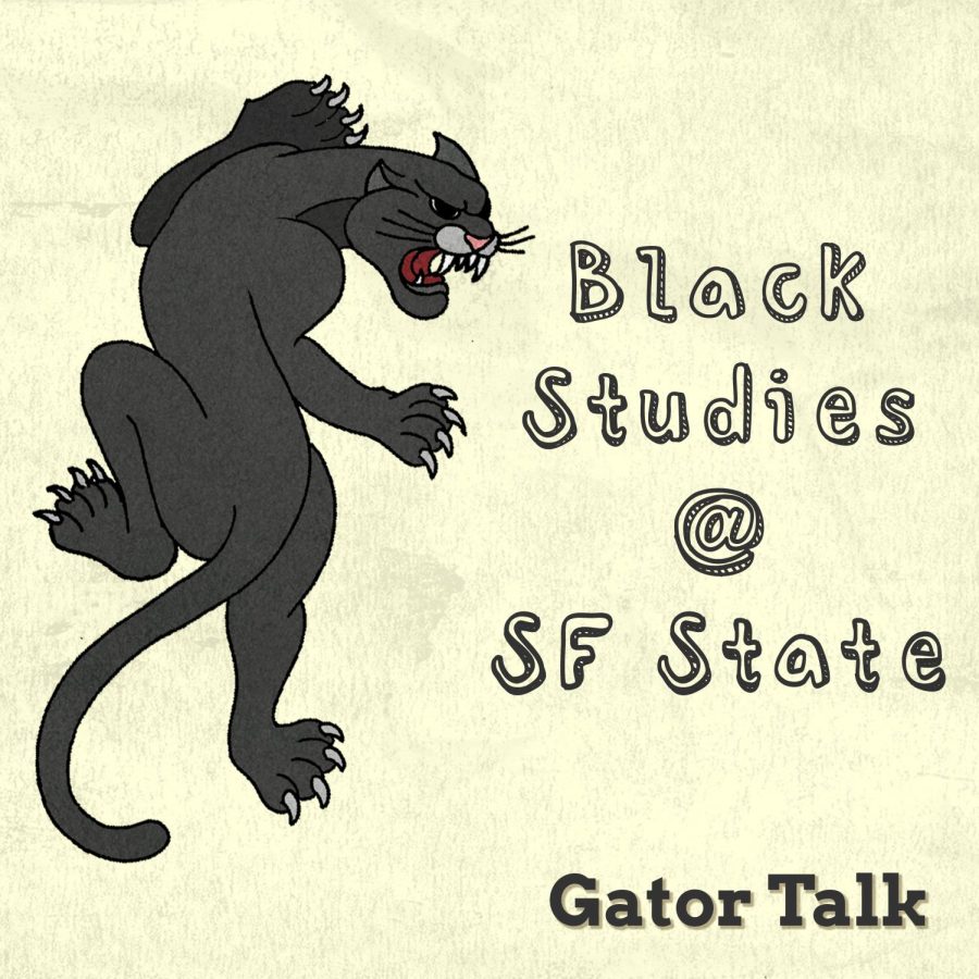 Gator Talk: SF States Black Studies Department logo (Garrett Isley/ Golden Gate Xpress)