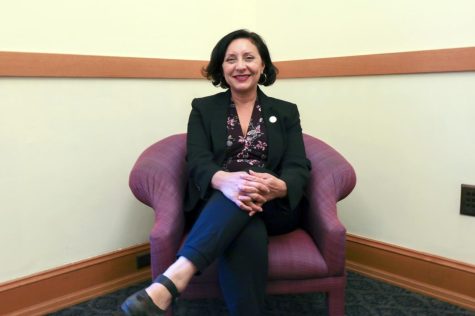 San Francisco District 7 Supervisor Myrna Melgar poses in her office in City Hall on May 6. Melgar is set to be a commencement speaker at SF States retrospective commencement ceremony on May 26 that will honor graduates from 2020-2021. (Bianca Heredia / Golden Gate Xpress)