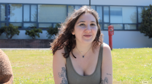 In honor of Mental Health Awareness Month, SF State students
like Blue Weinstock share what they like to do to take care of their mental
health on May 10. (Bianca Heredia / Golden Gate Xpress) 