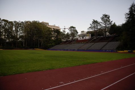SF State’s Cox Stadium is pictured on Dec. 6, 2022. Up until 1995, Cox Stadium was used for the football team. (Ashley Hayes-Stone / Golden Gate Xpress)  