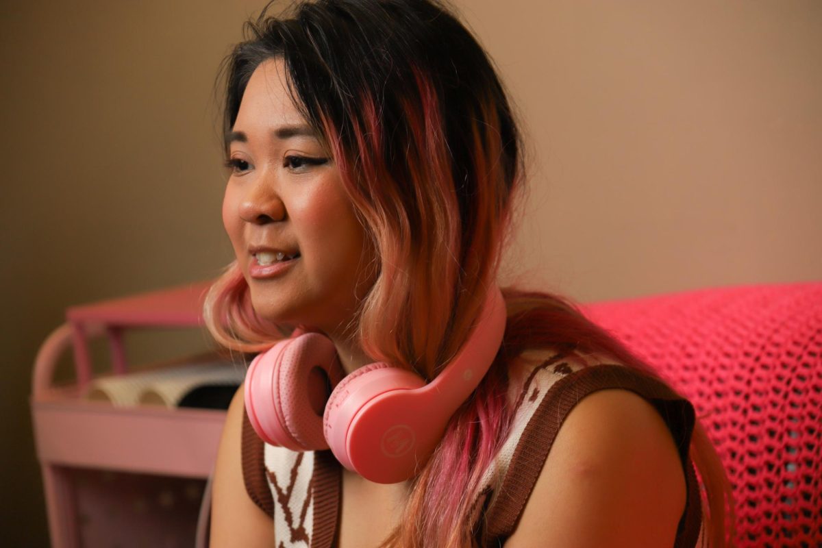 Jazmine Finuliar, BIPOC coordinator for the Queer Trans Resource Center. Finuliar was photographed inside the QTRC while discussing some of the difficulties she personally faces. Oct. 10, 2023 (Colin Flynn/ Golden Gate Xpress)