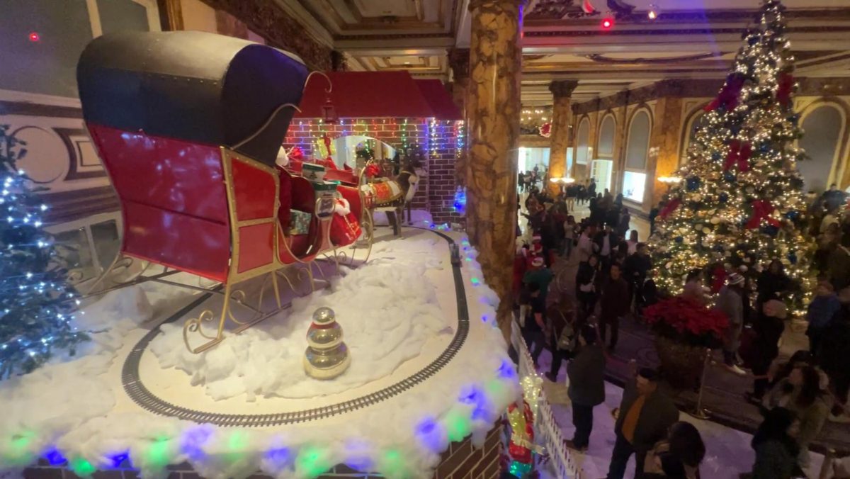 A photograph of the various Christmas decorations inside the Fairmont Hotel, located in the Nob Hill district of San Francisco, California on Dec. 9, 2023. (Ryo Kojima/Golden
Gate Xpress)