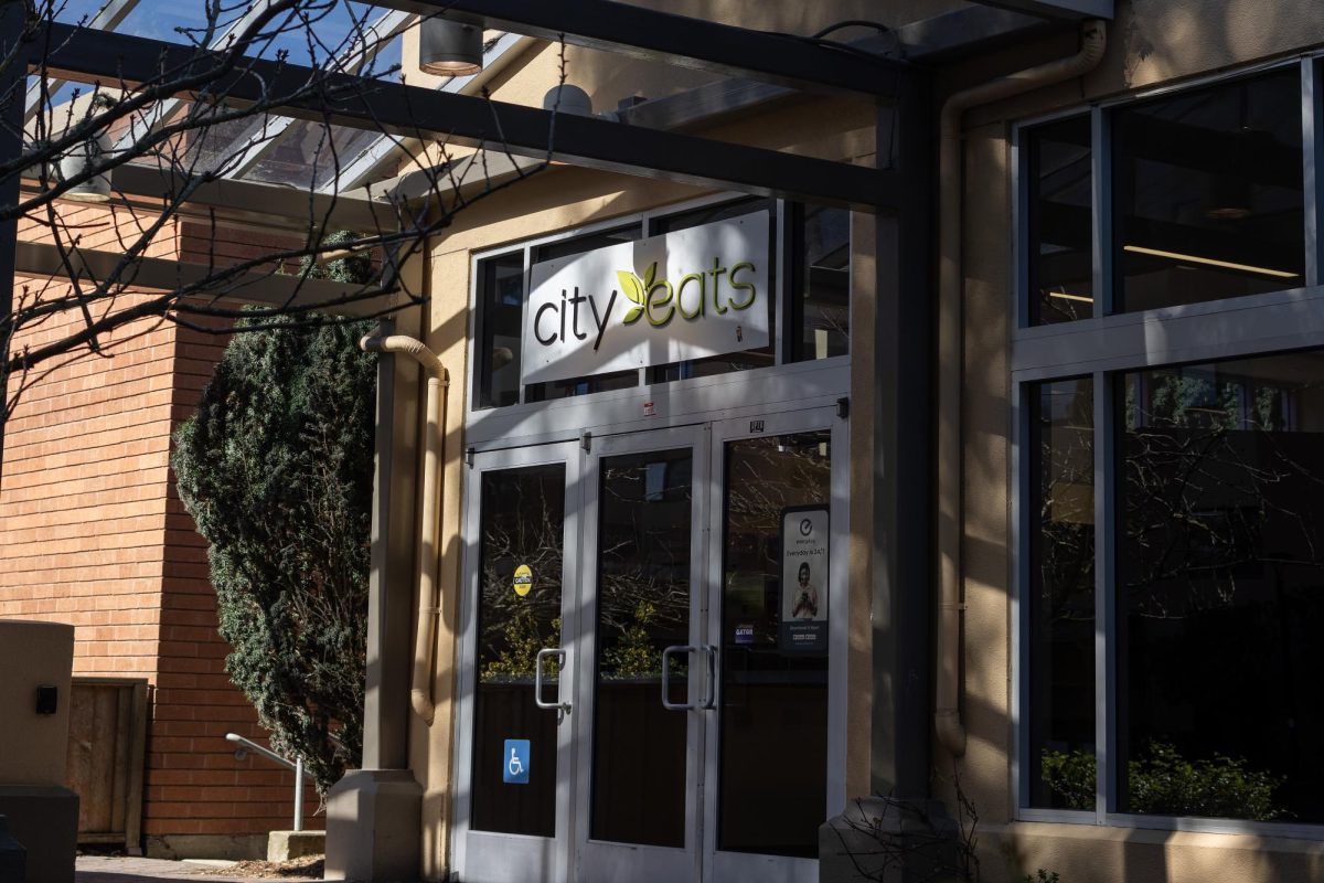 The outside of City Eats dining center as seen on March 16, 2024. City Eats is the main dining commons for San Francisco State University students who live on campus. (Sean Young/ Golden Gate Xpress) 