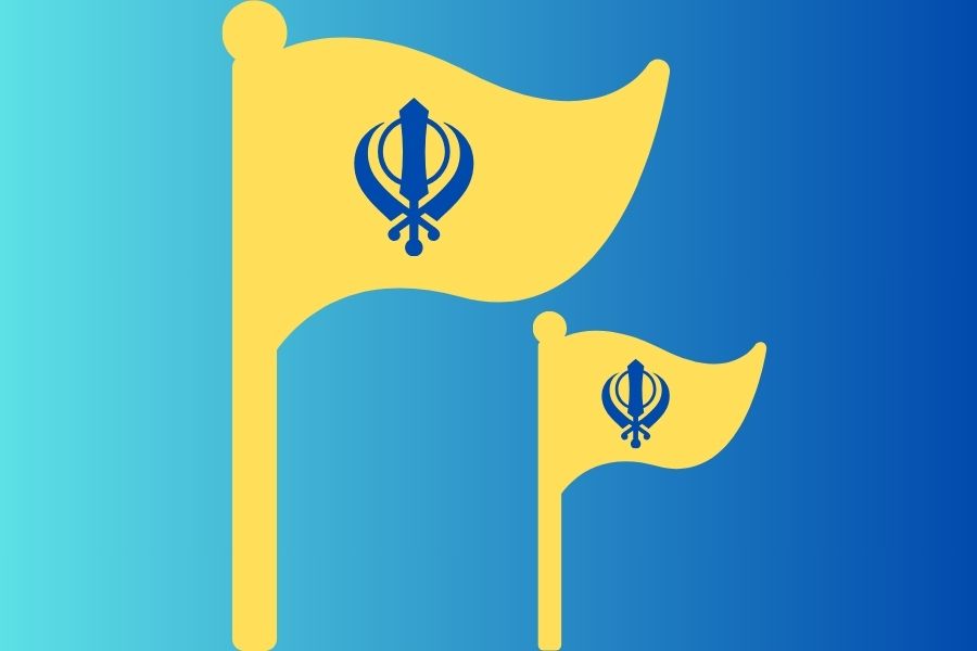 Flags+like+the+ones+displayed+adorn+the+houses+and+vehicles+of+Khalistan+supporters.+%28Illustration+by+Kiren+Kaur+%2F+Golden+Gate+Xpress%29