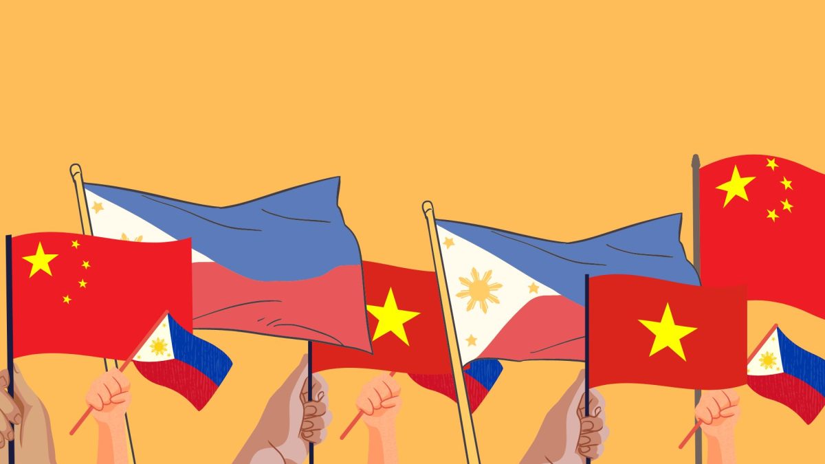 A+graphic+illustration+of+overlapping+Filipino%2C+Chinese+and+Vietnamese+flags.+%28Sunthi+Jong+%2F+Golden+Gate+Xpress%29