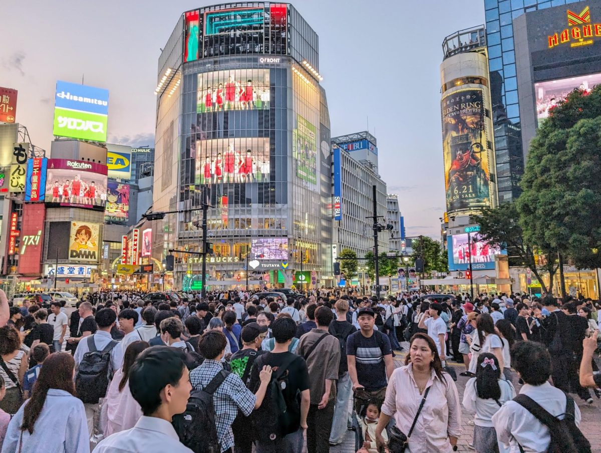 Shibuya Scamble Crossing in Shibuya, Tokyo, Japan on June 14, 2024. (Neal Wong / Golden Gate Xpress)