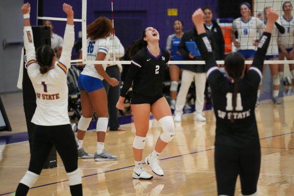 SFSU women’s volleyball complete 2-0 weekend homestand, knock off no. 6 ranked Chaminade University