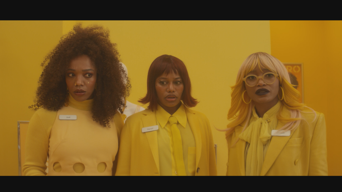 Naomi Ackle, Taylour Paige and Keke Palmer in “I Love Boosters,” directed by Boots Riley. (Courtesy of SFFILM)

